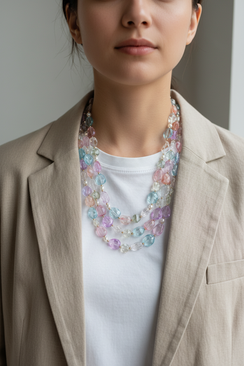Collana Mya con modella