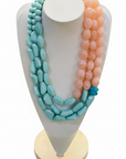 Collana Mya - Rosa Turchese